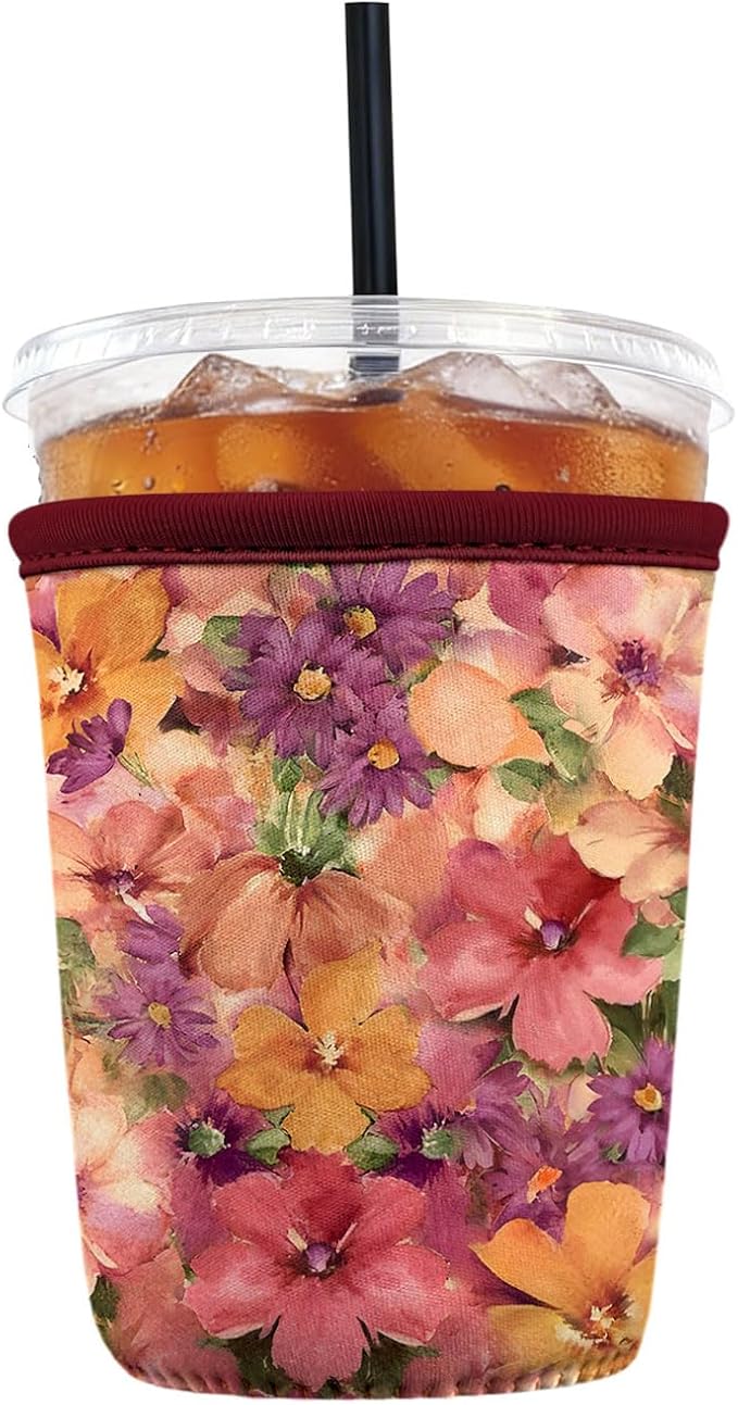 Reusable Insulated Neoprene Iced Coffee Sleeve by Cavllson