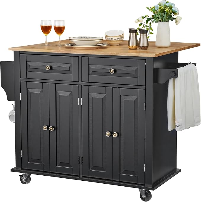 VEVOR Kitchen Island Cart, Rolling Table - Image 10