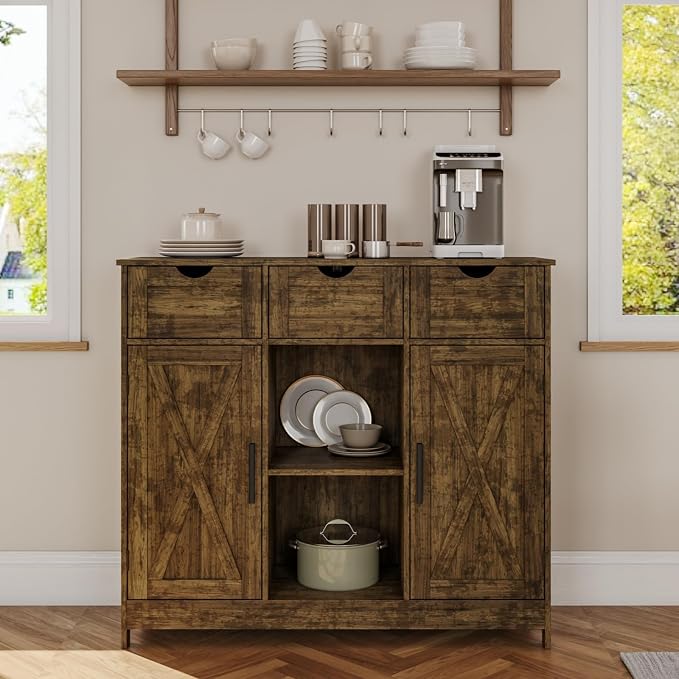 Viaozutis Storage Cabinet, Coffee Bar Cabinet by Viaozutis