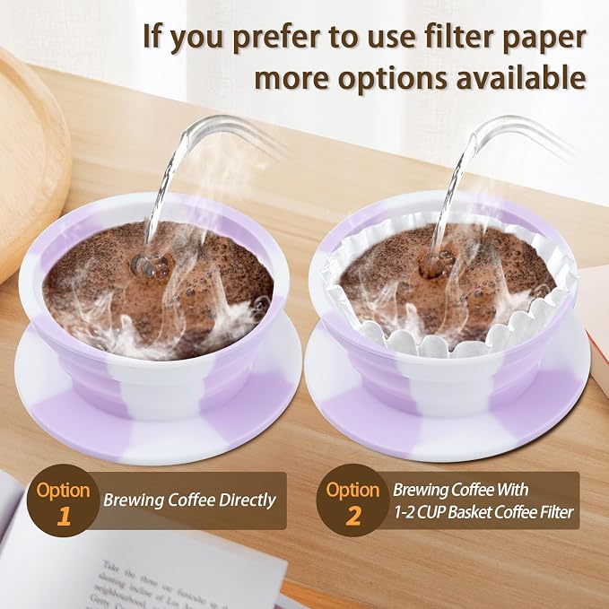 Paperless Travel Collapsible Pour Over Dripper Kit, Travel Pour Over Coffee - Image 7