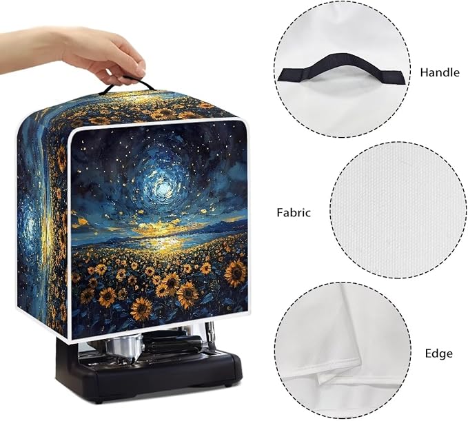 Sunflower Starry Sky Coffee Machine Covers Anti Dust Covers - Image 5