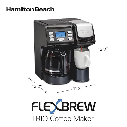 Hamilton Beach FlexBrew Trio 2-Way Coffee Maker, Compatible - Image 8