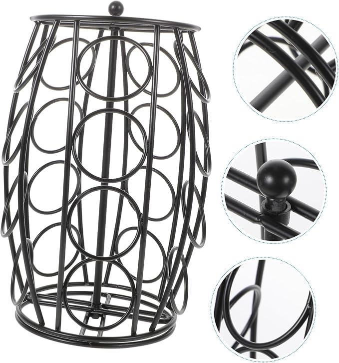 PRETYZOOM Coffee Holder Organizer Metal Storage Rack - Image 9