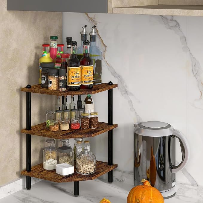 Corner Shelf Stand for Desk - Image 4
