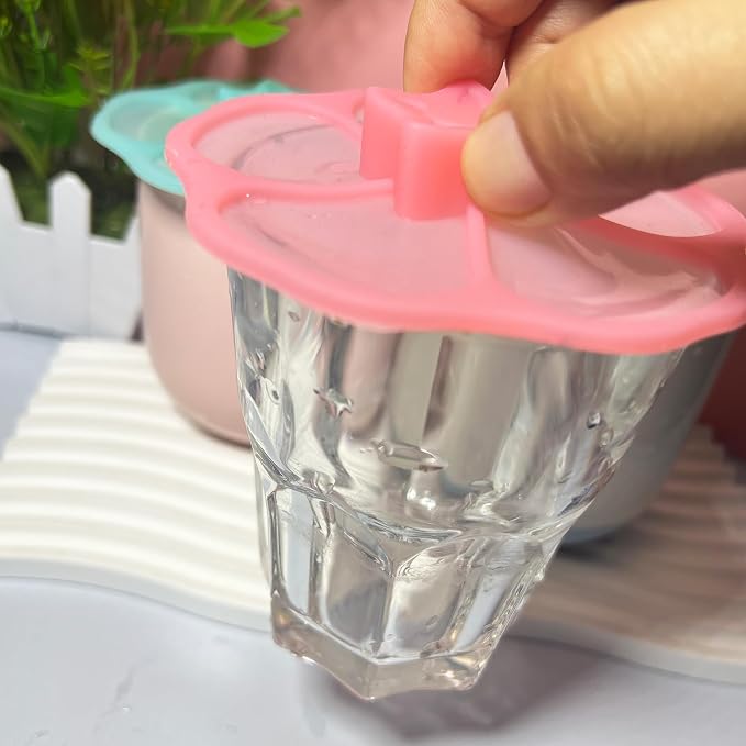 flower Silicone Cup Covers, Flexible Mug Covers, Tea Pots, Hot Cup Lids - Image 5