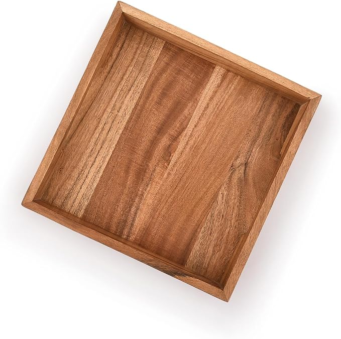 Samhita Acacia Wood Serving Tray - Image 4