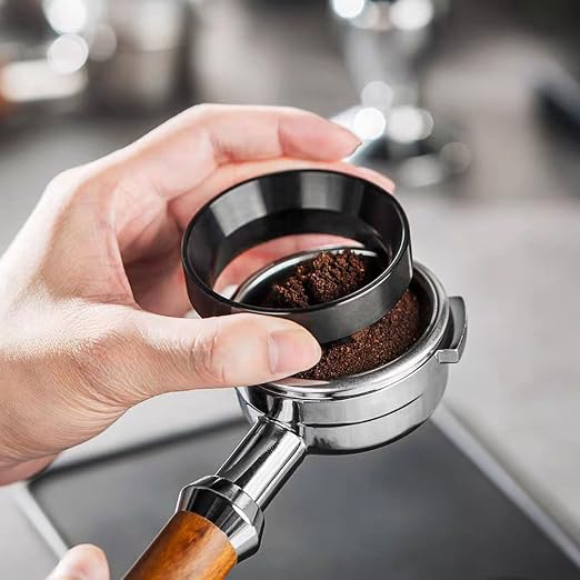 58mm Dosing Funnel, Aluminum Coffee Dosing Ring Espresso Portafilter Funnel - Image 5