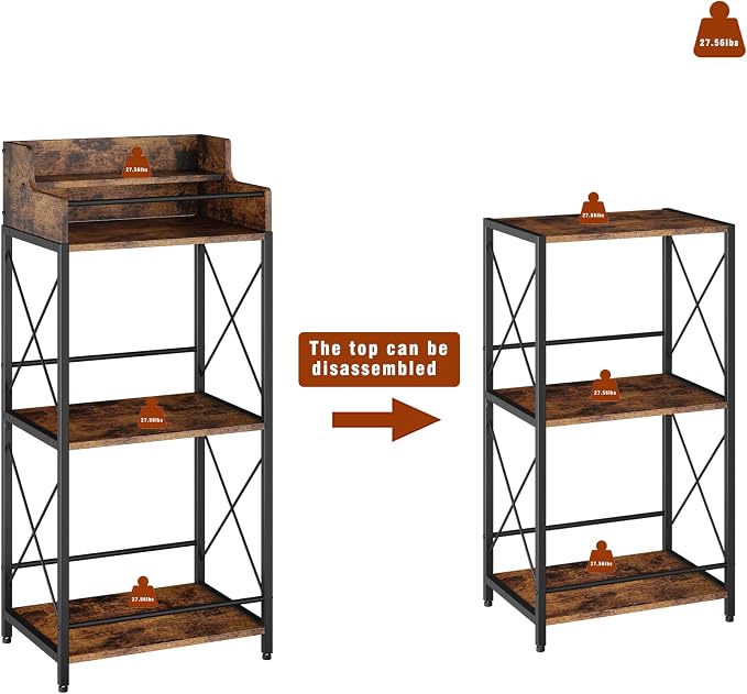 KLM Liquor Bottle Display Shelf, Coffee Syrup Rack Organizer, 3 Step Countertop - Image 6