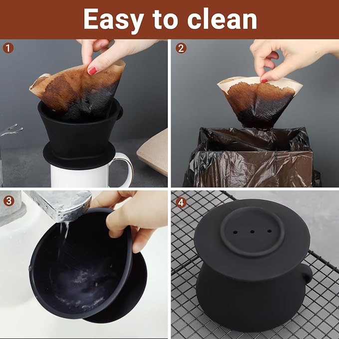 Segarty Pour Over Coffee Maker Set, Portable Travel Hand Drip Brewer Kit - Image 5