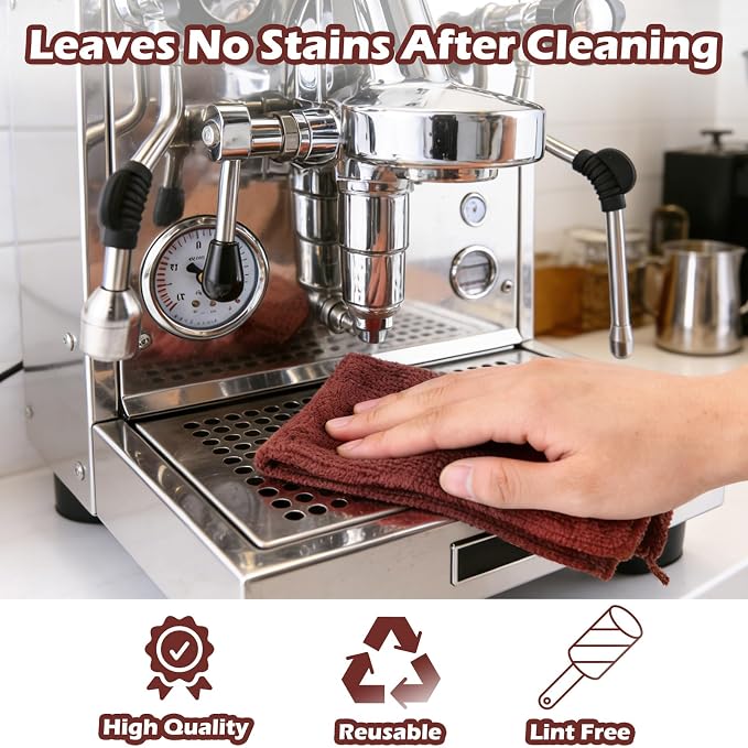 XANGNIER 12 Pack Barista Towels-Professional Microfiber Coffee Cleaning Cloth - Image 4
