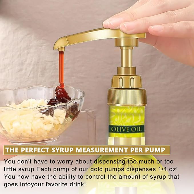 10 Packs Coffee Syrup Pump Dispenser, Fits 25.4 Oz/750ml Coffee Flavoring Syrup - Image 5