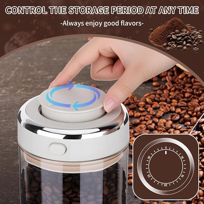 57oz Airtight Glass Coffee Canister - Image 5