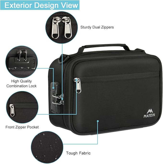 MATEIN Smell Proof Bag, Odor Proof Bags Stash Box Container - Image 5