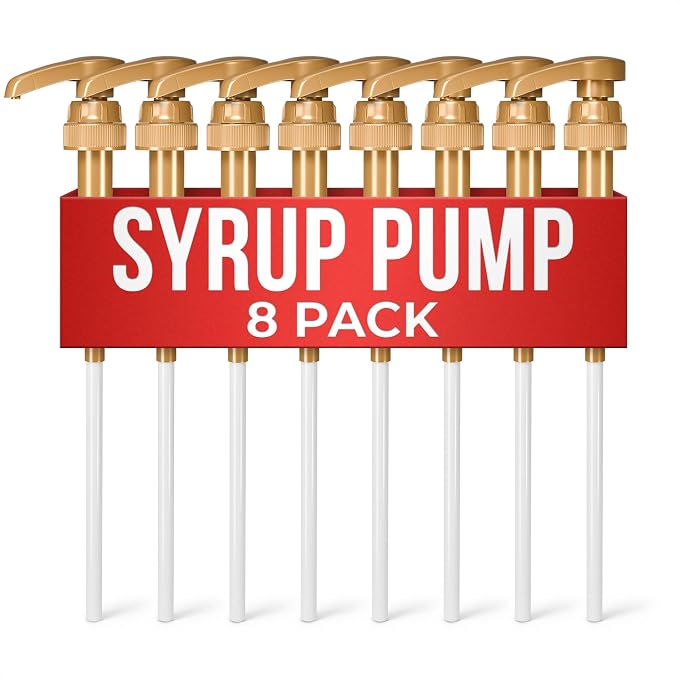 8 PCs Coffee Syrup Pumps by ALPENKOK