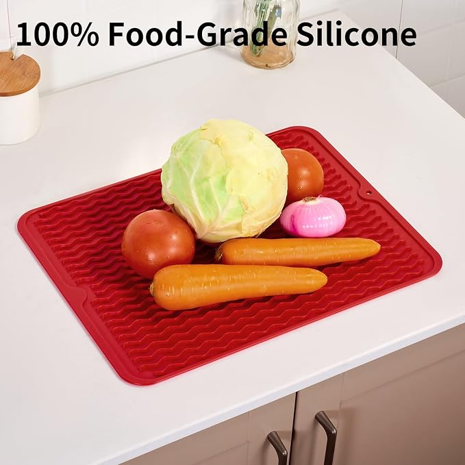 ZLR Silicone Dish Drying Mat for Kitchen Counter - Image 9