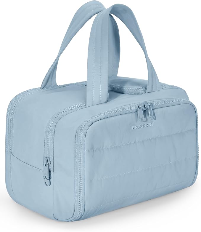 BAGSMART Travel Toiletry Bag, Crush Toiletry Bag by BAGSMART