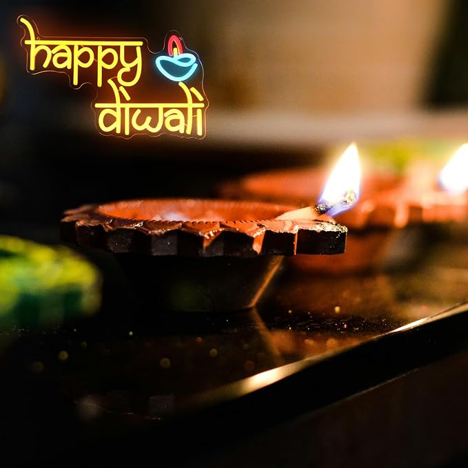 Happy Diwali Neon Sign Festival of Light Decorations - Image 7