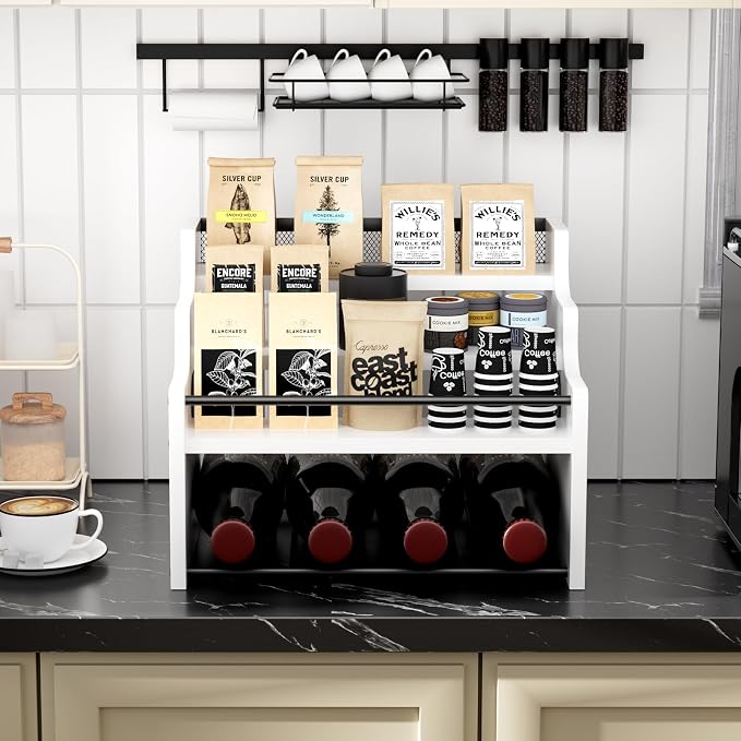 4-Tier Wood Display Shelf Wine Rack - Image 6
