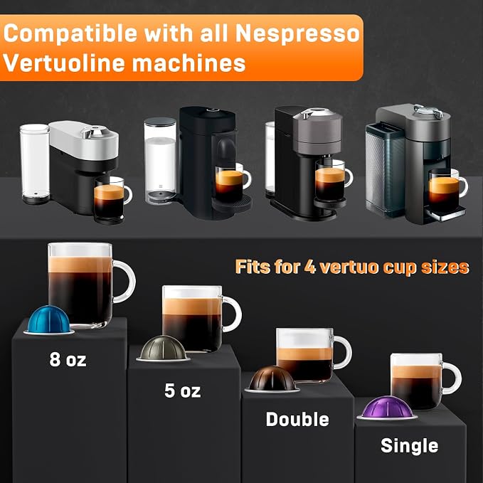 NESSUS Refill Kit for Reusable Nespresso Vertuo Pods, Lid Easy Remover for - Image 6