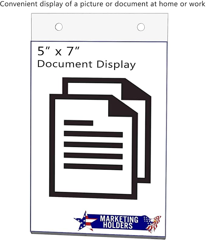 10 Pack Sign Holder for 5" x 7" for Advertisements Hours of Operation - Image 3