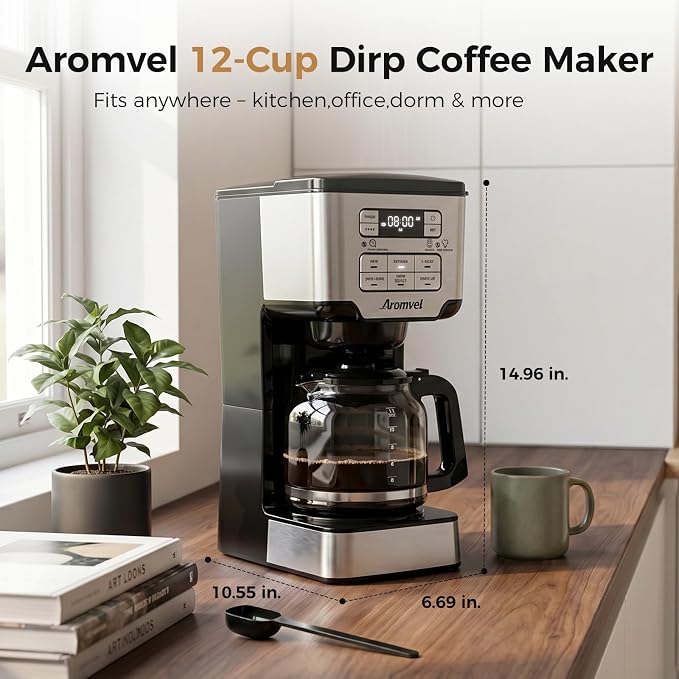 12-Cup Drip Coffee Maker Programmable, Coffee Machine - Image 7