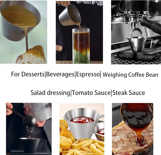 MHW-3BOMBER Espresso Measuring Cup Espresso Shot Cup 2oz Stainless Steel - Image 7