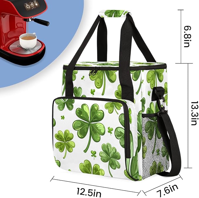 St. Patrick's Day Coffee Maker Travel Bag, Portable Storage Tote Bag - Image 2