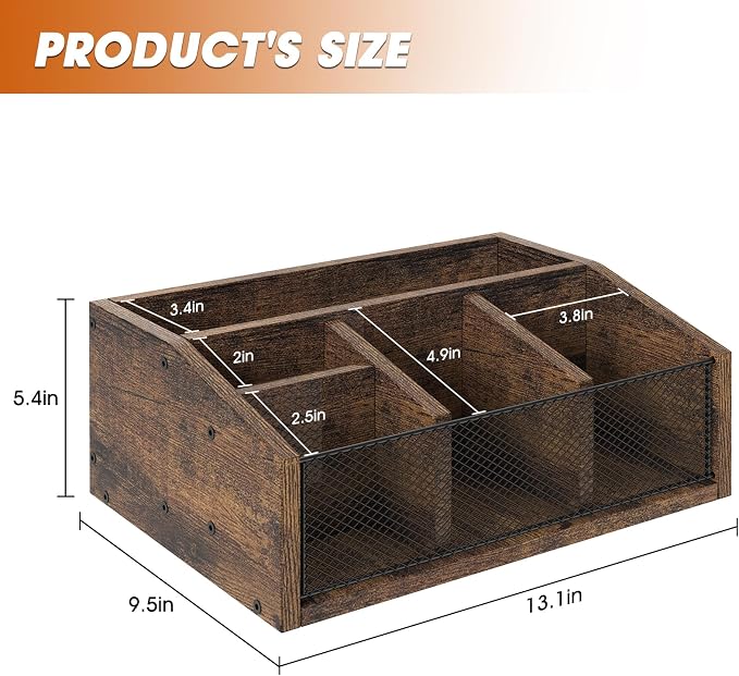 Coffee Bar Station Organizer Wooden Coffee Bar Accessories - Image 5