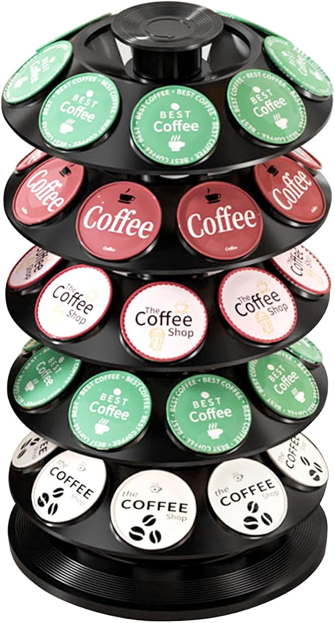 K Cup Holder, Coffee Pod Carousel Holder by SAVORLIVING