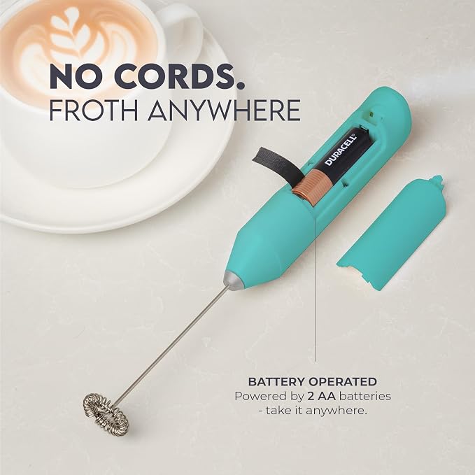 Zulay Kitchen Powerful Milk Frother AA Batteries Included – Ultra Fast Handheld - Image 4