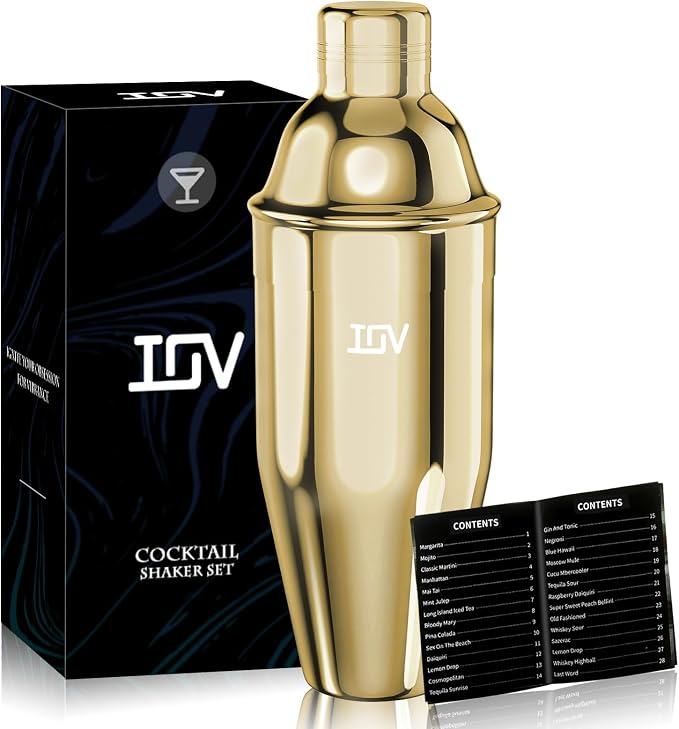 IOV Cocktail Shaker, 24 oz Martini Shaker, Drink Mixer by IOV