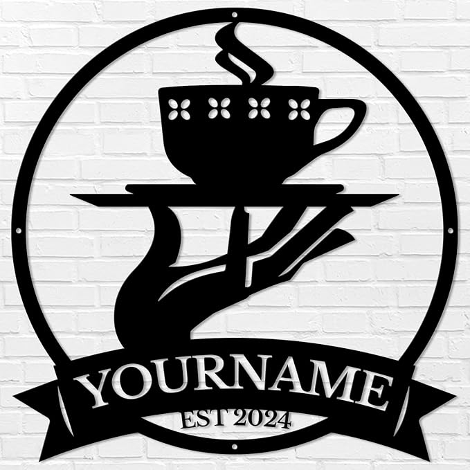 Custom Metal Coffee Bar Signs - Image 2