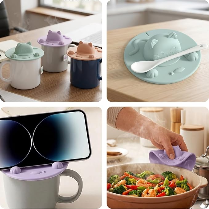3Pcs Tea Bag Holder for Mug, Silicone Tea Bag Holder & Squeezer Set - Image 4