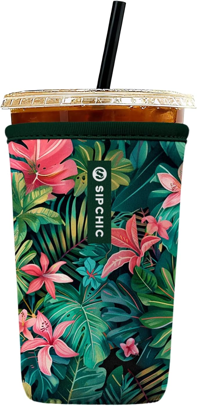 Iced Coffee Sleeve – Neoprene Reusable Cup Sleeves by Unknown