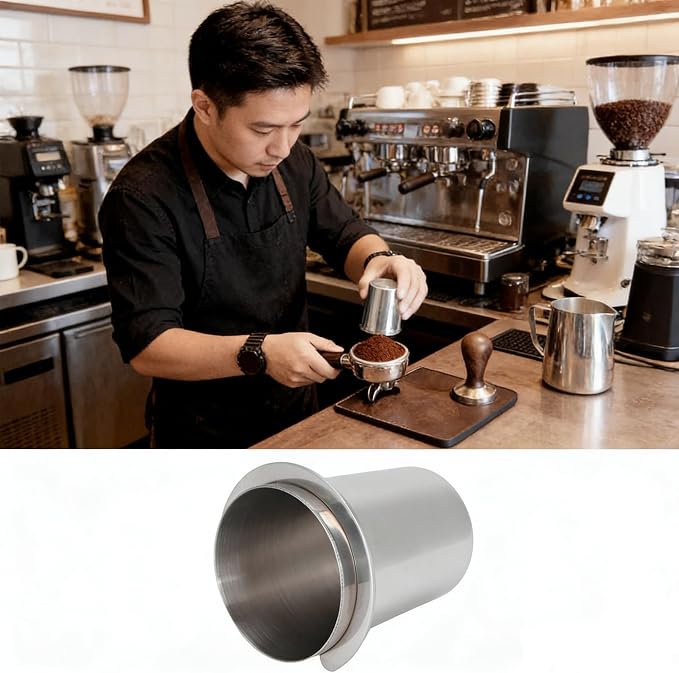 Coffee Dosing Cup 51mm, Espresso Coffee Dosing Cup, Stainless Steel Dosing Cup - Image 5