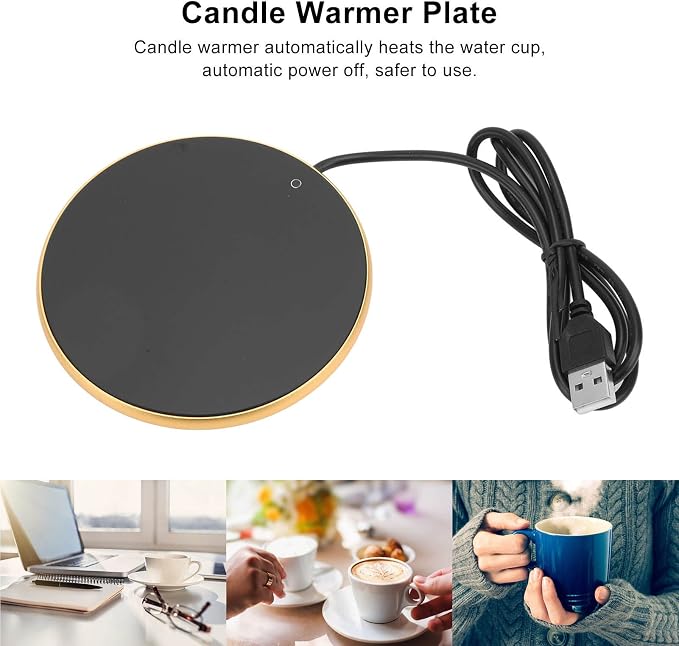 Coffee Mug Warmer for Desk, 3 Temp Settings USB Powered Electric Cup Warmer | - Image 7