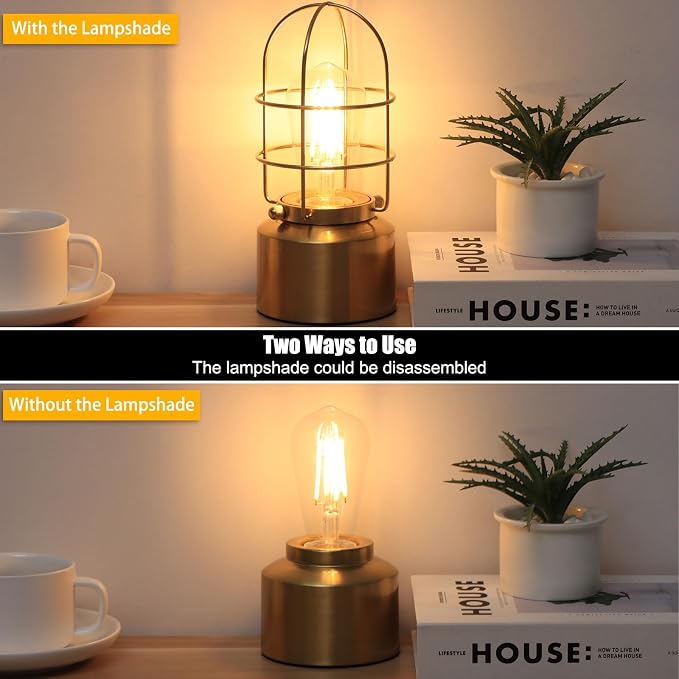 Haian Support Small Touch Gold Table Lamp - Image 3