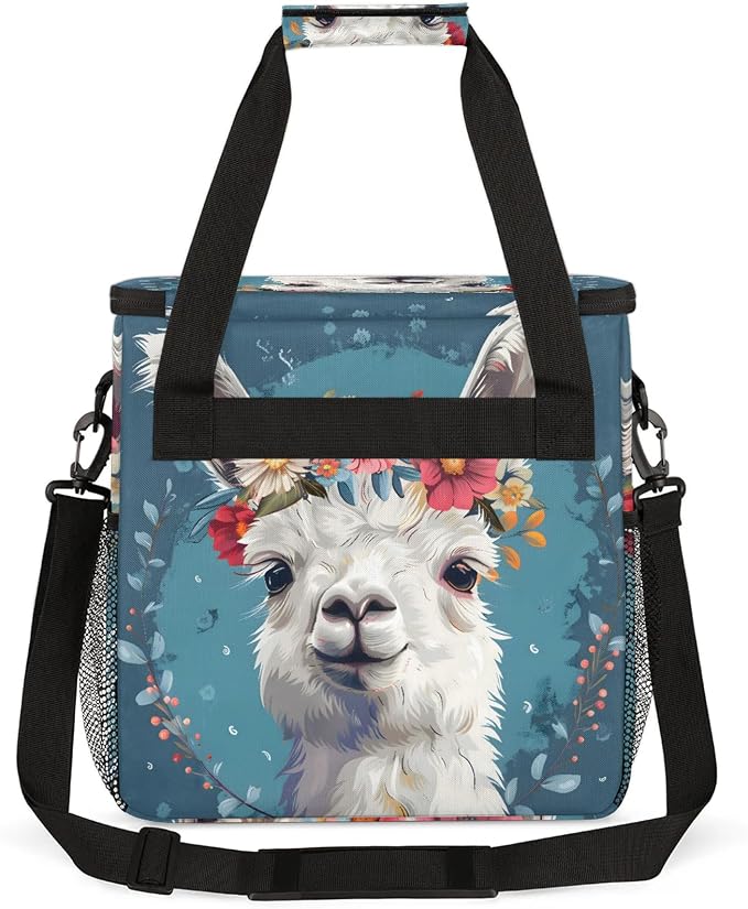 Alpaca Coffee Maker Carring Bag, Large Insulated Storage Organizer Case Tote - Image 5