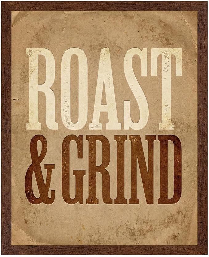 Lawrence Williams Designs Roast and Grind Poster by LawrenceWilliamsDesigns