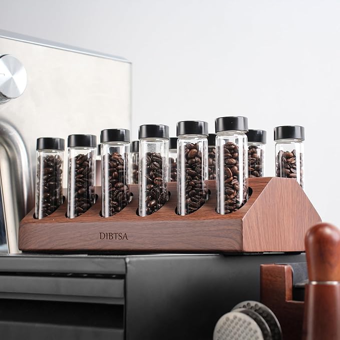 DIBTSA Coffee Bean Cellars, 12 Single Dose Espresso Beans Storage Container - Image 2