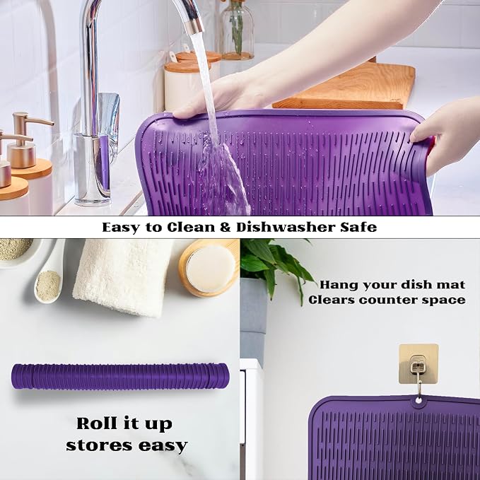 ZLR Heavy-Duty Silicone Dish Drying Mat - Image 4