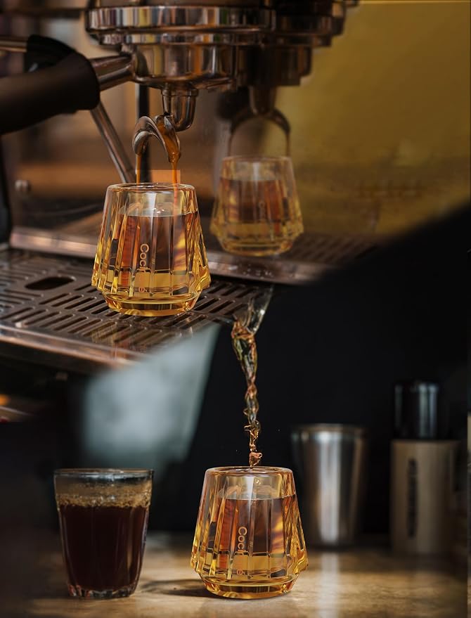 Cocinare KissCup Crystal Espresso Cup Set of 2 – 1.5oz Demitasse Cup - Image 5