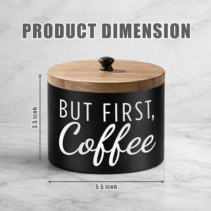 Coffee Filter Holder with Solid Wood Lid - Image 3