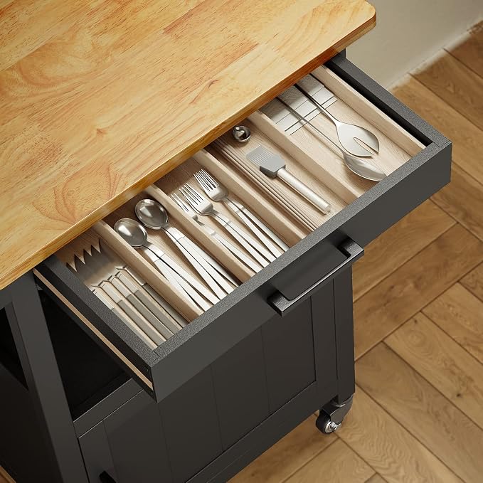 Qsun Kitchen Island on Wheels - Image 6