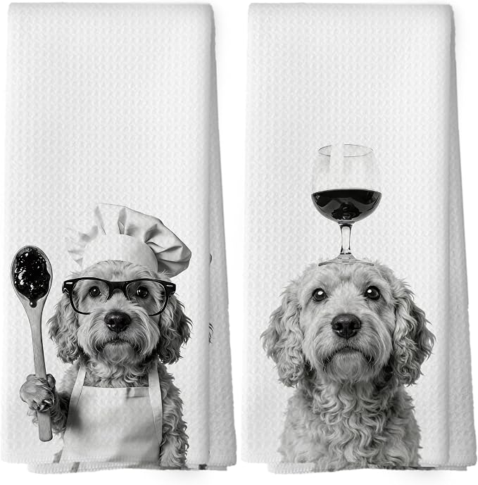 Funny Cockapoo Retriever Hand Towels, Cockapoo Retriever Gifts by XPH