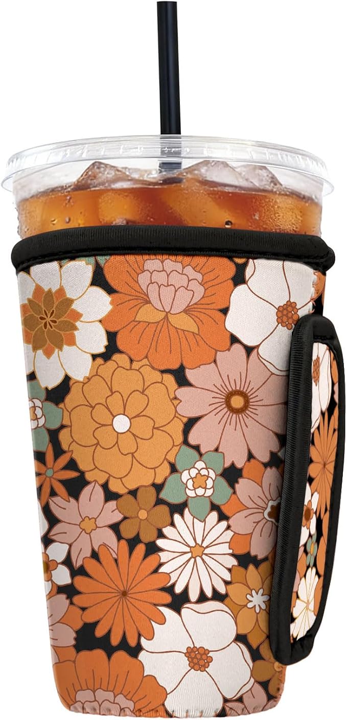 Reusable Insulated Neoprene Iced Coffee Sleeve by Cavllson