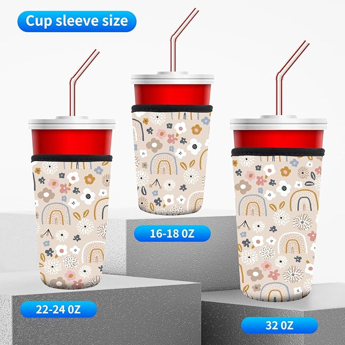 3 Pack Reusable Neoprene Insulator Sleeve - Image 4
