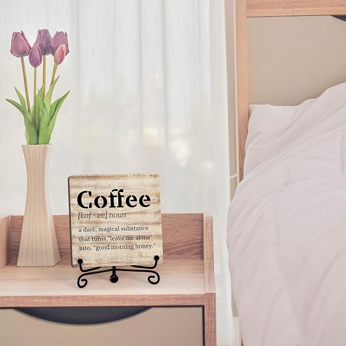 Coffee Bar Decor For Bar, Funny Cute Coffee Signs For Station Cafe Shop - Image 3