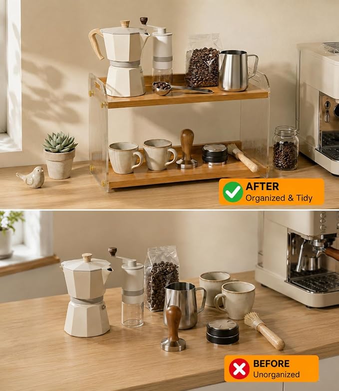 2 Tier Coffee Station Organizer - Image 8