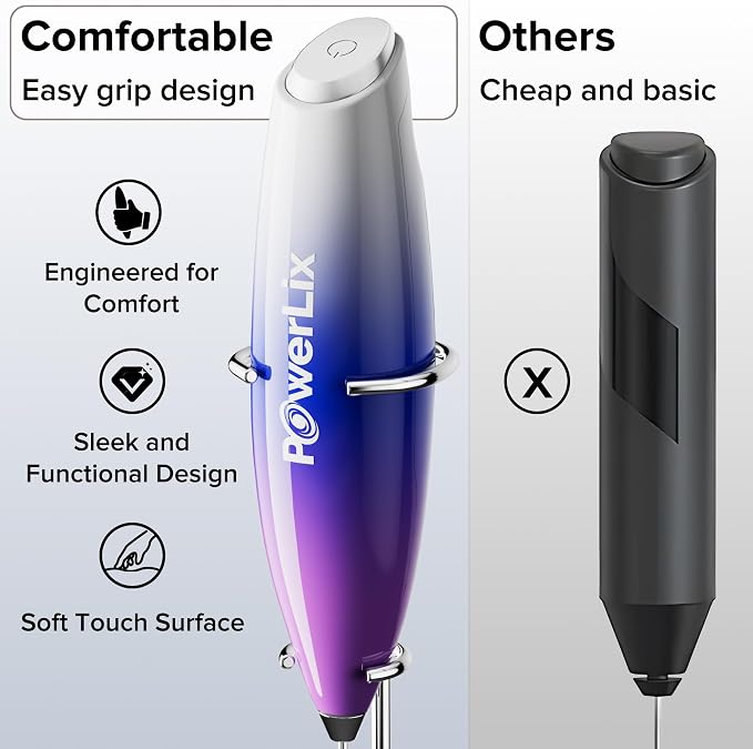 PowerLix Powerful Handheld Milk Frother - Image 3
